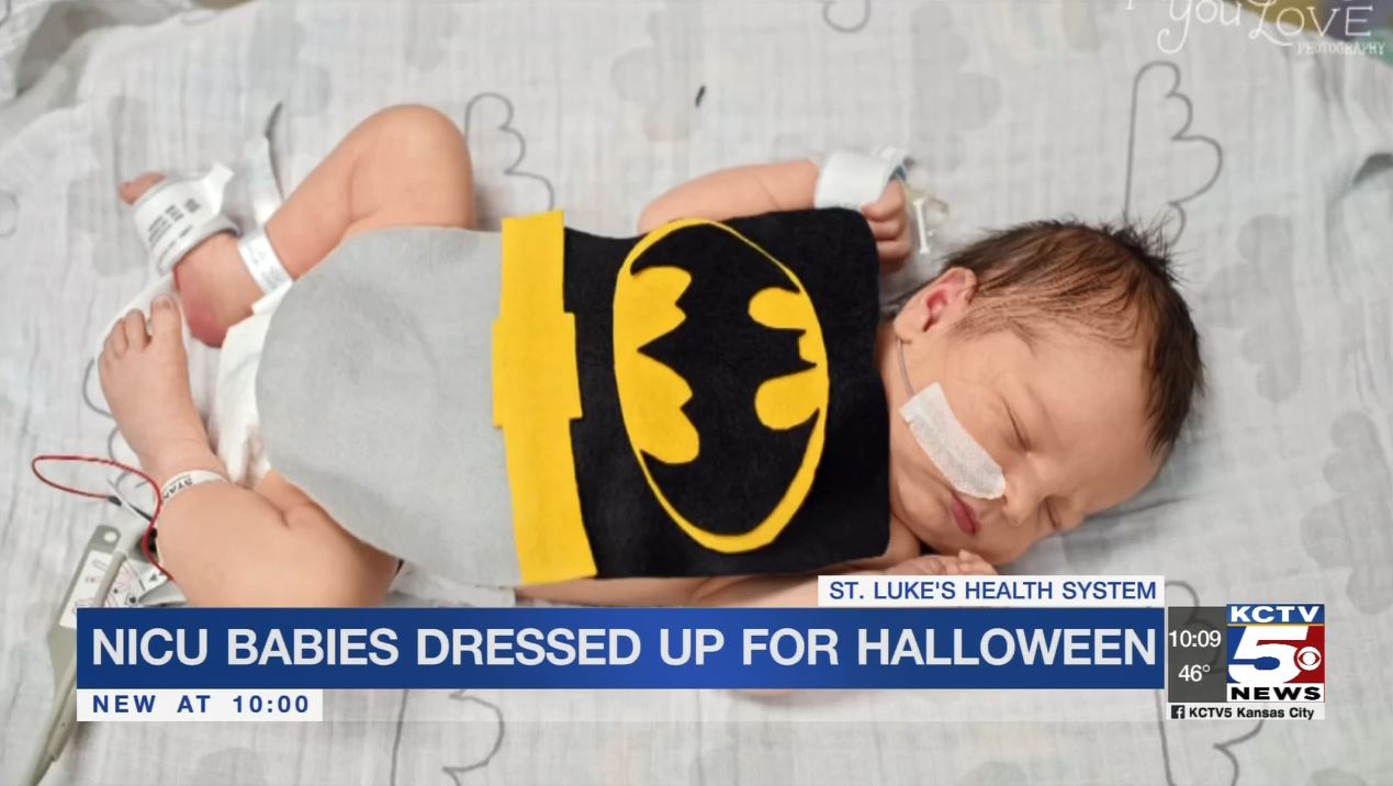 KCTV Saint Luke's NICU Babies Celebrate Halloween Saint Luke's